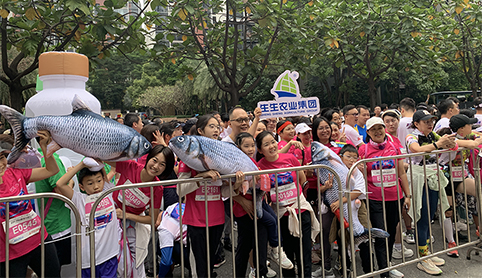 2024順德馬拉松，生生農(nóng)業(yè)集團(tuán)“花式”宣傳順德魚生
